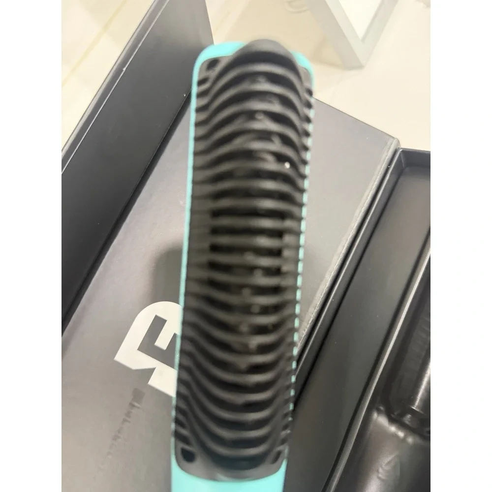 PROFASHION The Almighty Hair Straightener Comb Ceramic, 6 Heat, Blue/Black NEW